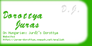 dorottya juras business card